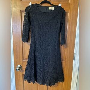 Grace Karin Black Lace Long Sleeve Dress
